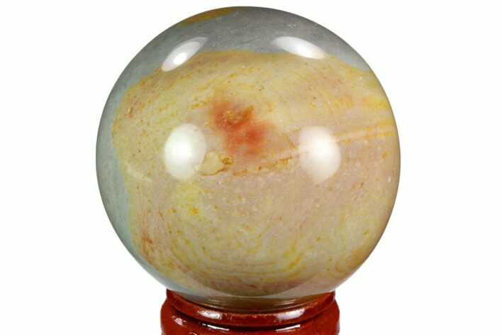 Polished Polychrome Jasper Sphere - Madagascar #124126